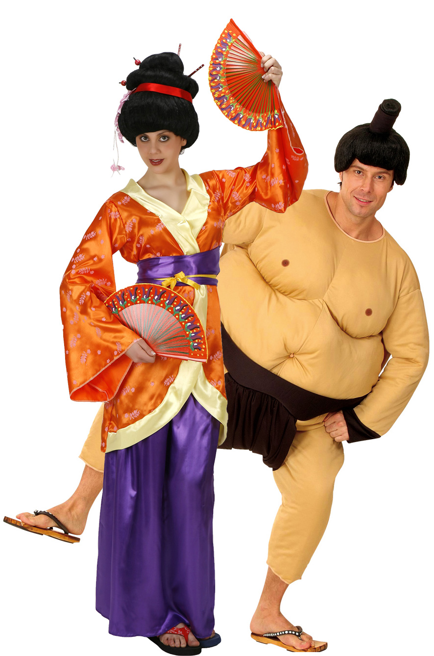 Гейша и сумоист - костюмы для пар