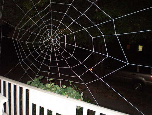 Инструкция, как сделать паутину на Хэллоуин