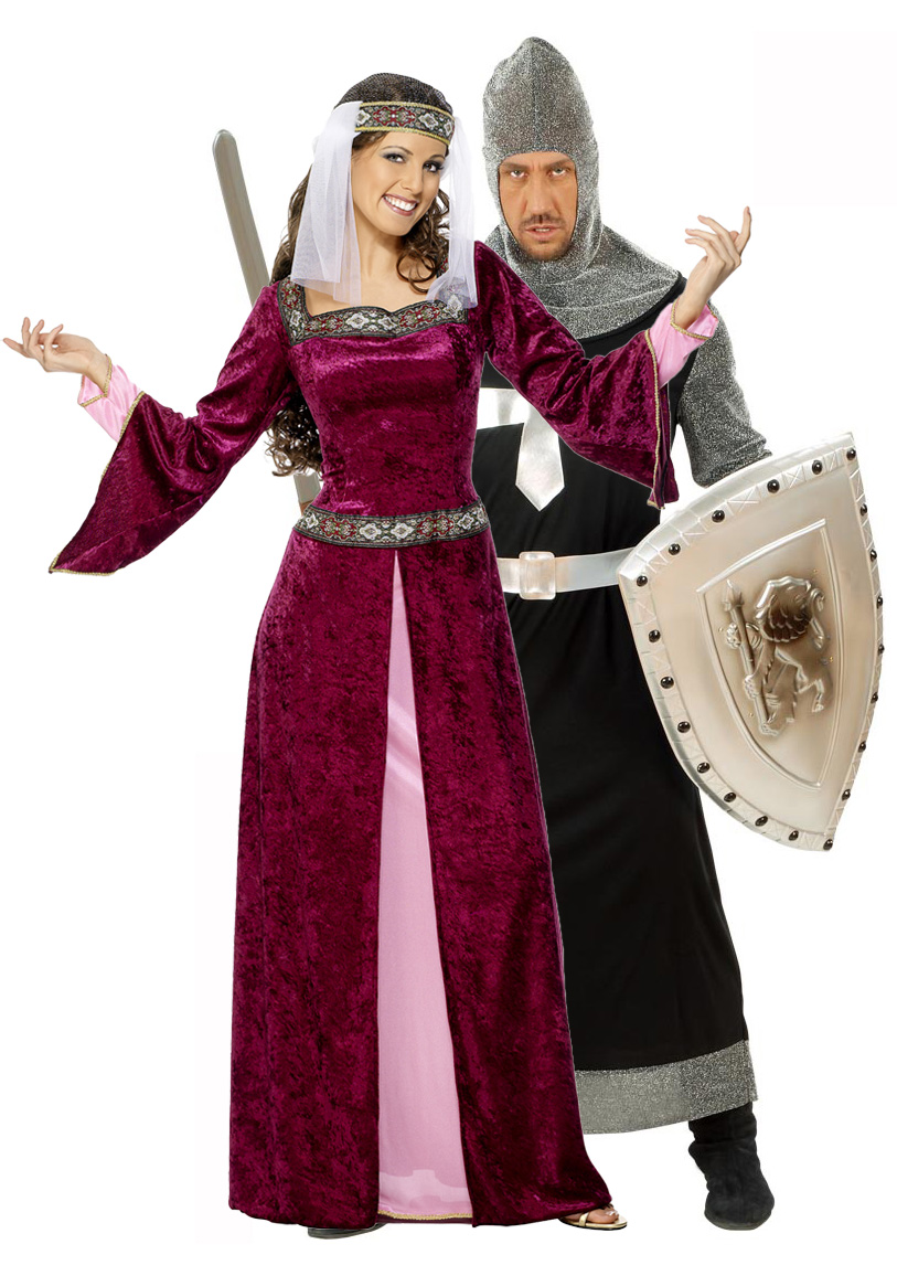 Новогодний костюм для взрослых - Рыцарь и Принцесса