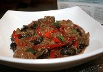 Ароматное жаркое с куриной печенью