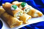 Блинчики с начинкой из картофеля с грибами