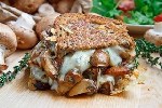 Бутерброд-гриль с шампиньонами и сыром