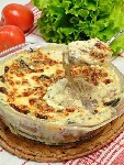 Грибная кассероль (грибная, сливочно-сырная запеканка) 