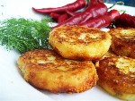 Картофельные котлеты с сыром и укропом