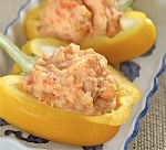 Картофельное пюре с перцами и чесноком