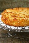 Творожный пирог с ананасами и кокосовой карамелью 