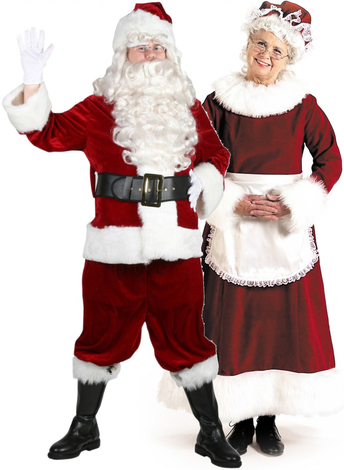 Санта Клаус и миссис Клаус - Рождественский костюм для пар