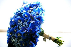 Синий букет для невесты